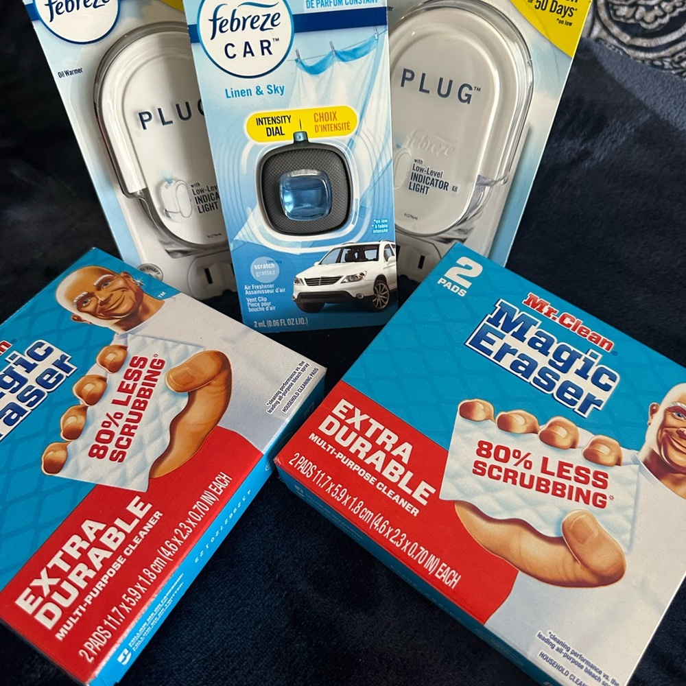 Febreze Plug and Mr. Clean Magic Eraser Set